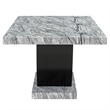 New Classic Furniture Lyra 7-Piece Wood Dining Table Set in Gray