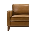New Classic Furniture Caspar 2-Piece Leather Living Room Set in Caramel