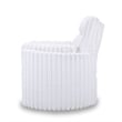 New Classic Furniture Embrace Fabric Swivel Accent Chair in White