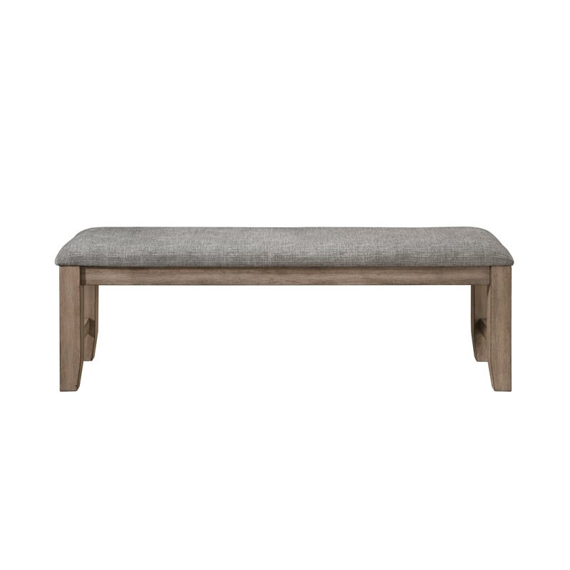 New Classic Furniture Harrisburg Wood Dining Bench in Walnut