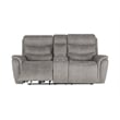 New Classic Furniture Kamari 3-Piece Fabric Power Living Room Set in Gray