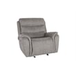 New Classic Furniture Kamari 3-Piece Fabric Power Living Room Set in Gray