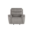 New Classic Furniture Kamari 3-Piece Fabric Power Living Room Set in Gray