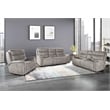 New Classic Furniture Kamari 3-Piece Fabric Power Living Room Set in Gray