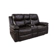 New Classic Furniture Kellen 2-Piece Faux Leather Manual Living Room Set - Brown