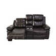 New Classic Furniture Kellen 2-Piece Faux Leather Manual Living Room Set - Brown