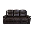 New Classic Furniture Kellen 2-Piece Faux Leather Manual Living Room Set - Brown
