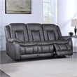 New Classic Furniture Morello Fabric Sofa with Power Footrest in Gray