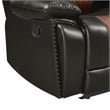 New Classic Furniture Nikko 2-Piece Faux Leather Manual Living Room Set in Brown