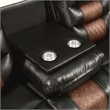 New Classic Furniture Nikko 2-Piece Faux Leather Manual Living Room Set in Brown