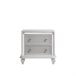 New Classic Furniture Stardust Wood 2-Drawer Nightstand in White