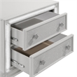 New Classic Furniture Stardust Wood 2-Drawer Nightstand in White