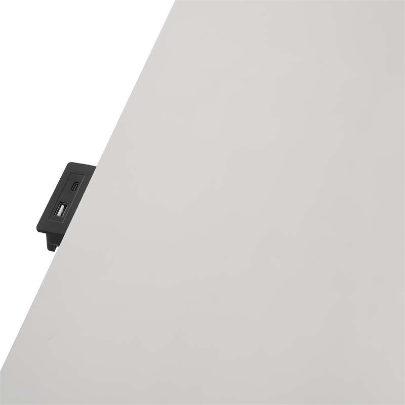 New Classic Furniture Stardust Wood 2-Drawer Nightstand in White