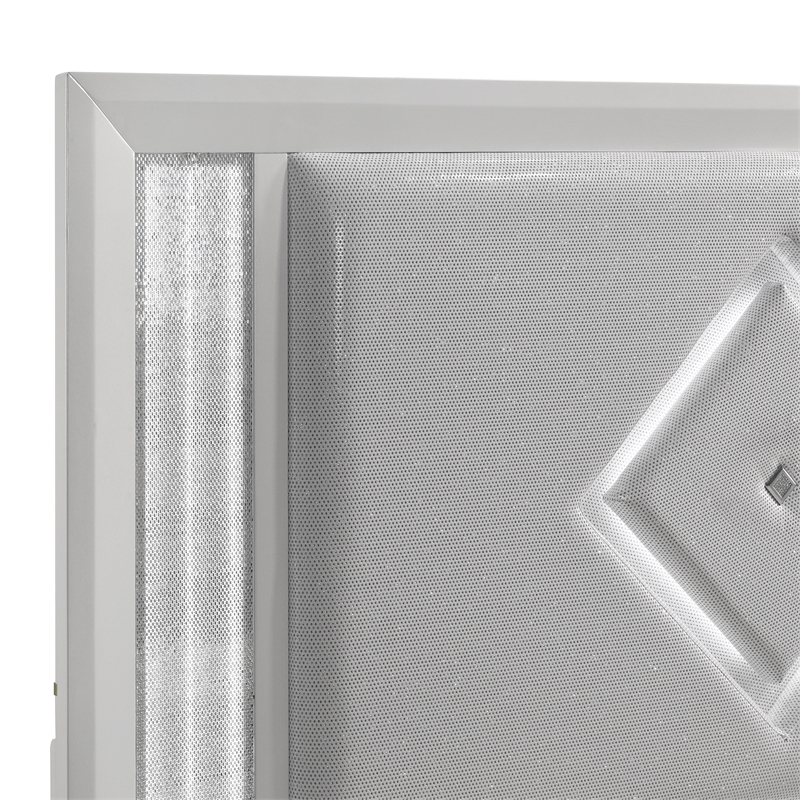 New Classic Furniture Stardust Solid Wood King Upholstered Bed in White