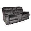 New Classic Furniture Park City 2-Piece Fabric Power Living Room Set in Slate