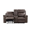 New Classic Furniture Quade 3-Piece Fabric Manual Living Room Set in Mocha