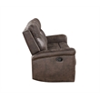 New Classic Furniture Quade 3-Piece Fabric Manual Living Room Set in Mocha