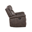 New Classic Furniture Quade 3-Piece Fabric Manual Living Room Set in Mocha