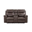 New Classic Furniture Quade 3-Piece Fabric Manual Living Room Set in Mocha