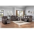 New Classic Furniture Quade 3-Piece Fabric Manual Living Room Set in Mocha