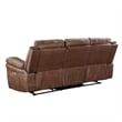 New Classic Furniture Ryland 3-Piece Fabric Power Living Room Set in Brown
