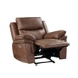 New Classic Furniture Ryland 3-Piece Fabric Power Living Room Set in Brown
