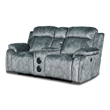 New Classic Furniture Tango 2-Piece Fabric Power Living Room Set in Shadow Gray