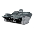 New Classic Furniture Tango 2-Piece Fabric Power Living Room Set in Shadow Gray