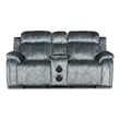 New Classic Furniture Tango 2-Piece Fabric Power Living Room Set in Shadow Gray