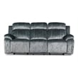 New Classic Furniture Tango 2-Piece Fabric Power Living Room Set in Shadow Gray