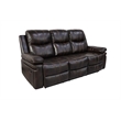 New Classic Furniture Kellen 2-Piece Faux Leather Power Living Room Set in Brown