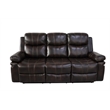New Classic Furniture Kellen 3-Piece Faux Leather Power Living Room Set in Brown