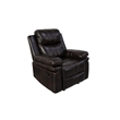 New Classic Furniture Kellen 3-Piece Faux Leather Power Living Room Set in Brown