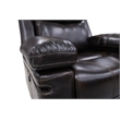 New Classic Furniture Kellen 3-Piece Faux Leather Power Living Room Set in Brown