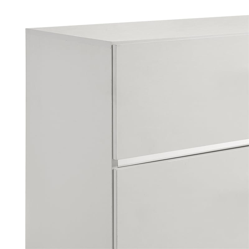 New Classic Furniture Europa Wood 5-Drawer Vertical Chest in White