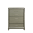 New Classic Furniture Lumina Wood 5-Drawer Chest in Silver Gray