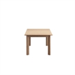 New Classic Furniture Wesley Wood Patio Dining Table with Leaf in Natural