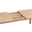 New Classic Furniture Wesley Wood Patio Dining Table with Leaf in Natural