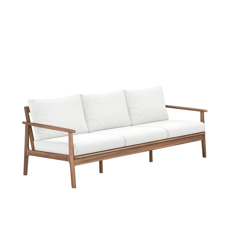 New Classic Furniture Ashton 2-Piece Wood Patio Conversation Set in Natural