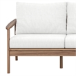 New Classic Furniture Ashton 2-Piece Wood Patio Conversation Set in Natural