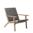 New Classic Furniture Radius 3-Piece Wood Patio Set in Gray