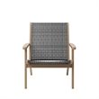 New Classic Furniture Radius 3-Piece Wood Patio Set in Gray
