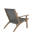 New Classic Furniture Radius 3-Piece Wood Patio Set in Gray