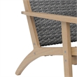 New Classic Furniture Radius 3-Piece Wood Patio Set in Gray
