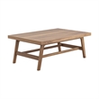 New Classic Furniture Ashton Wood Patio Coffee Table in Natural