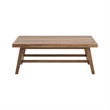 New Classic Furniture Ashton Wood Patio Coffee Table in Natural