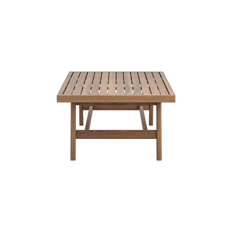 New Classic Furniture Ashton Wood Patio Coffee Table in Natural