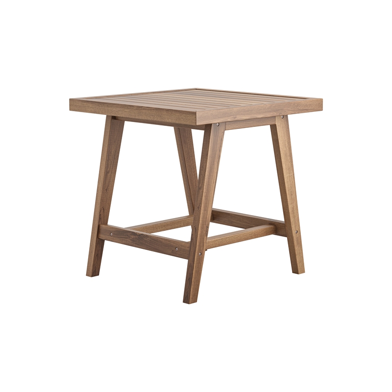 New Classic Furniture Ashton Wood Patio End Table in Natural