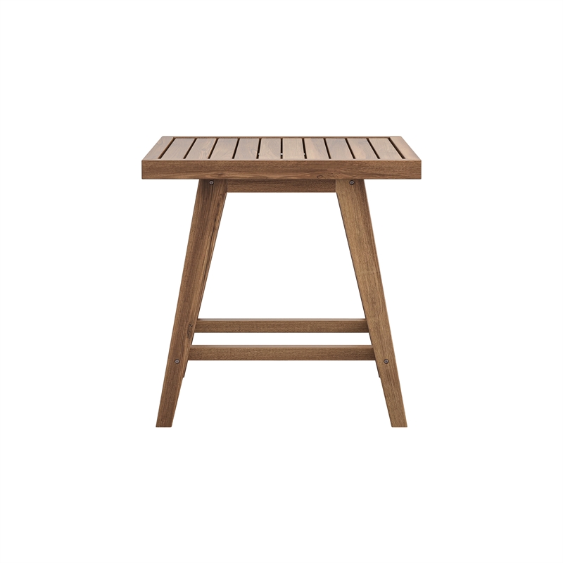 New Classic Furniture Ashton Wood Patio End Table in Natural