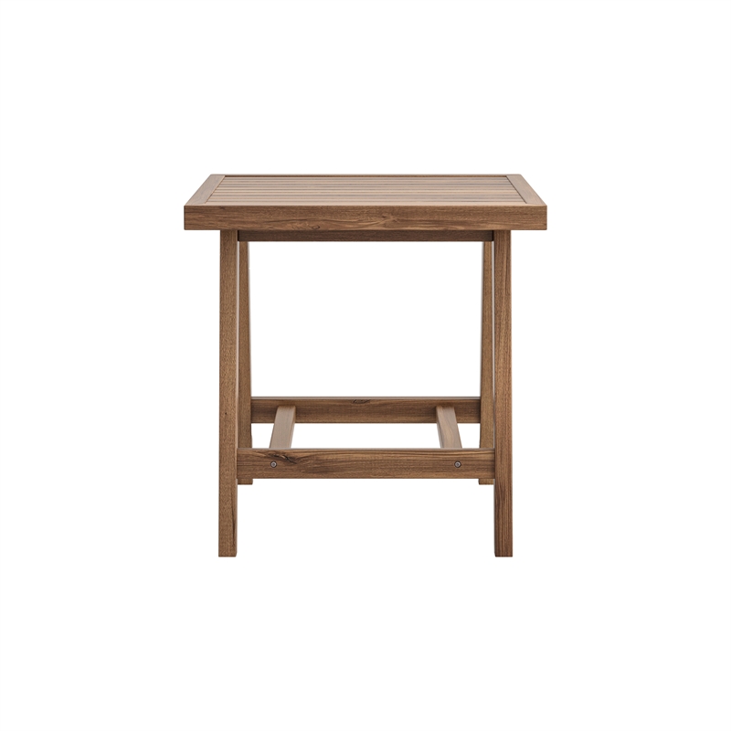 New Classic Furniture Ashton Wood Patio End Table in Natural